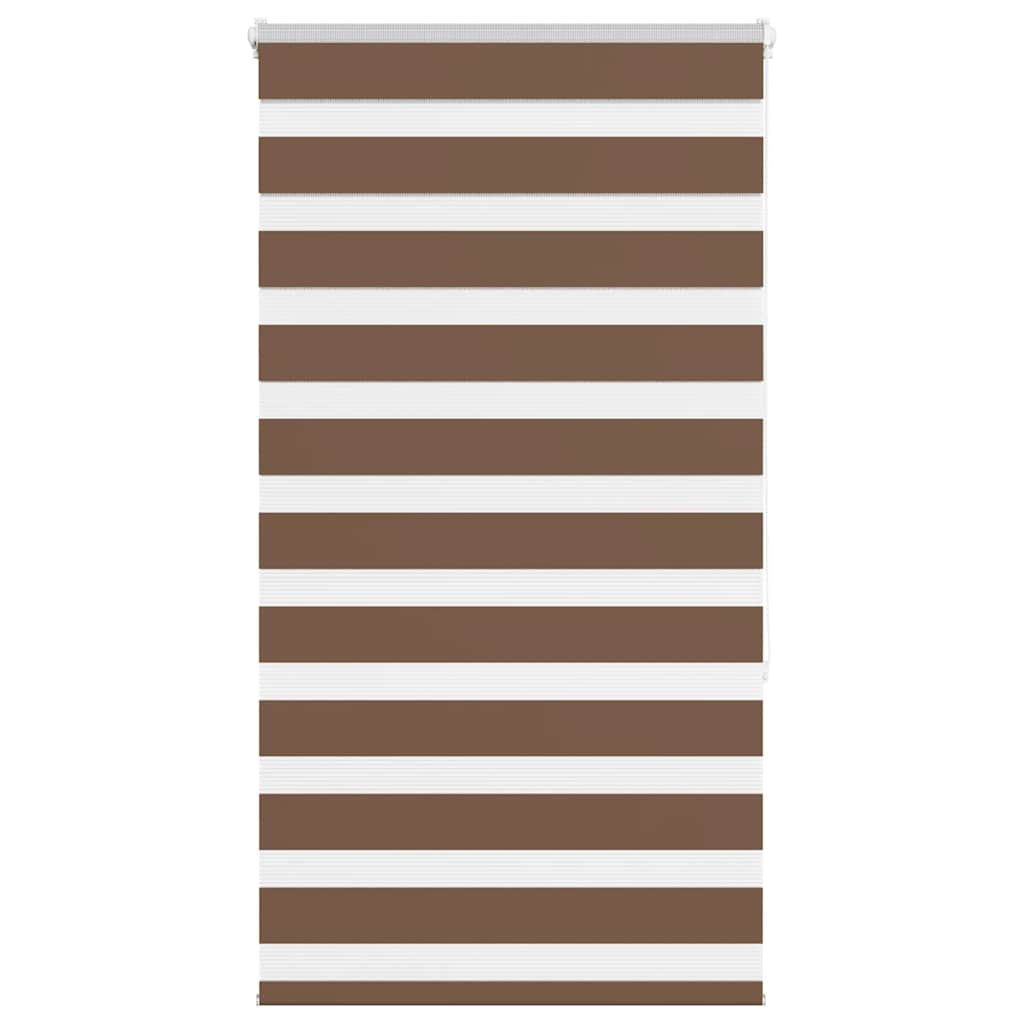 Zebra Blind Brown 90x150 cm Fabric Width 85.9 cm Polyester