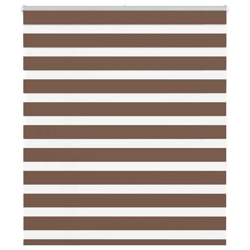 Zebra Blind Brown 135x150 cm Fabric Width 130.9 cm Polyester