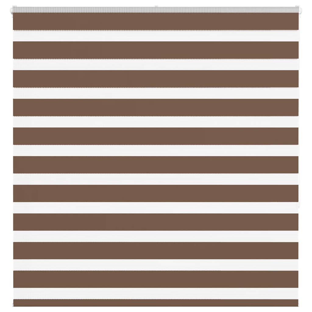 Zebra Blind Brown 145x150 cm Fabric Width 140.9 cm Polyester