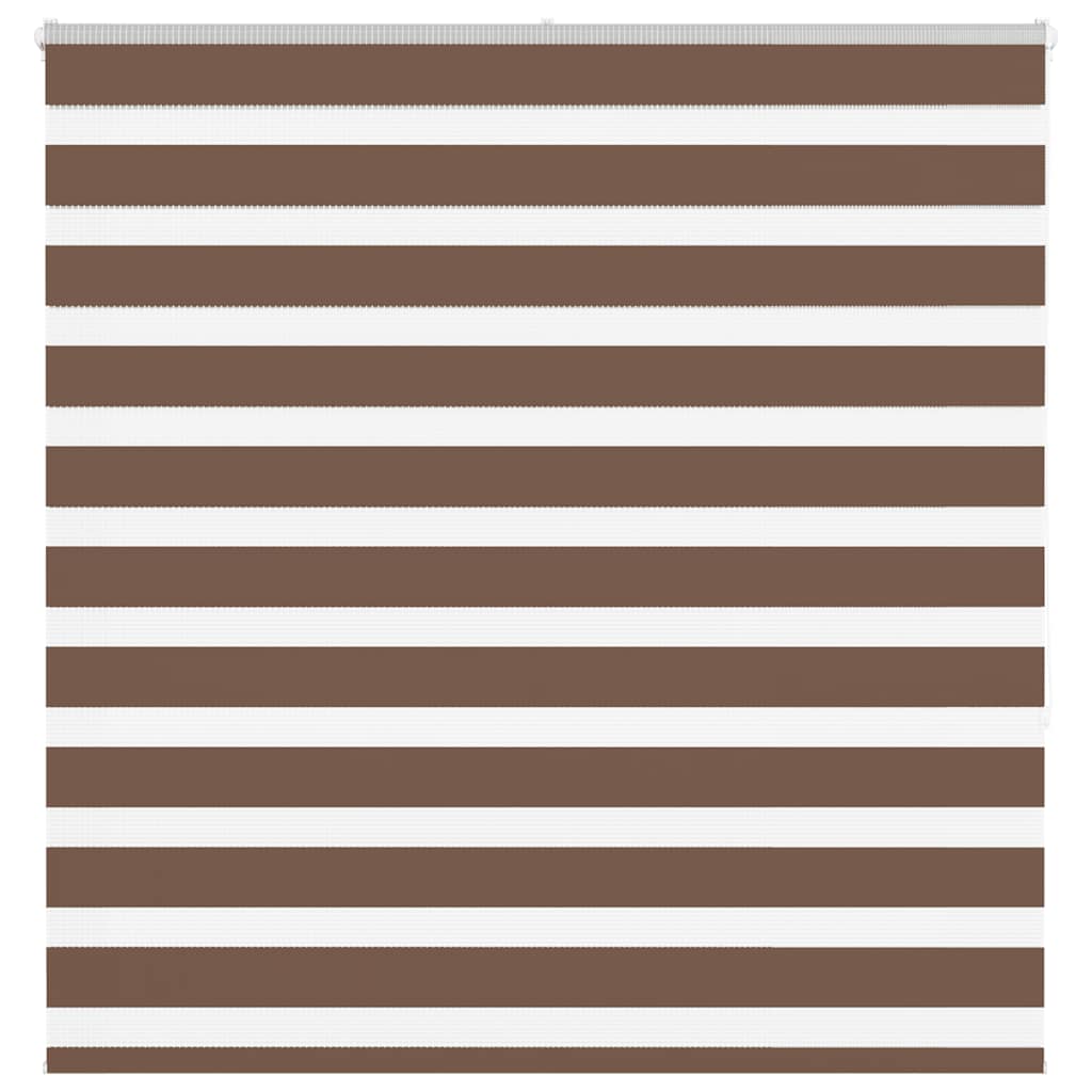 Zebra Blind Brown 150x150 cm Fabric Width 145.9 cm Polyester