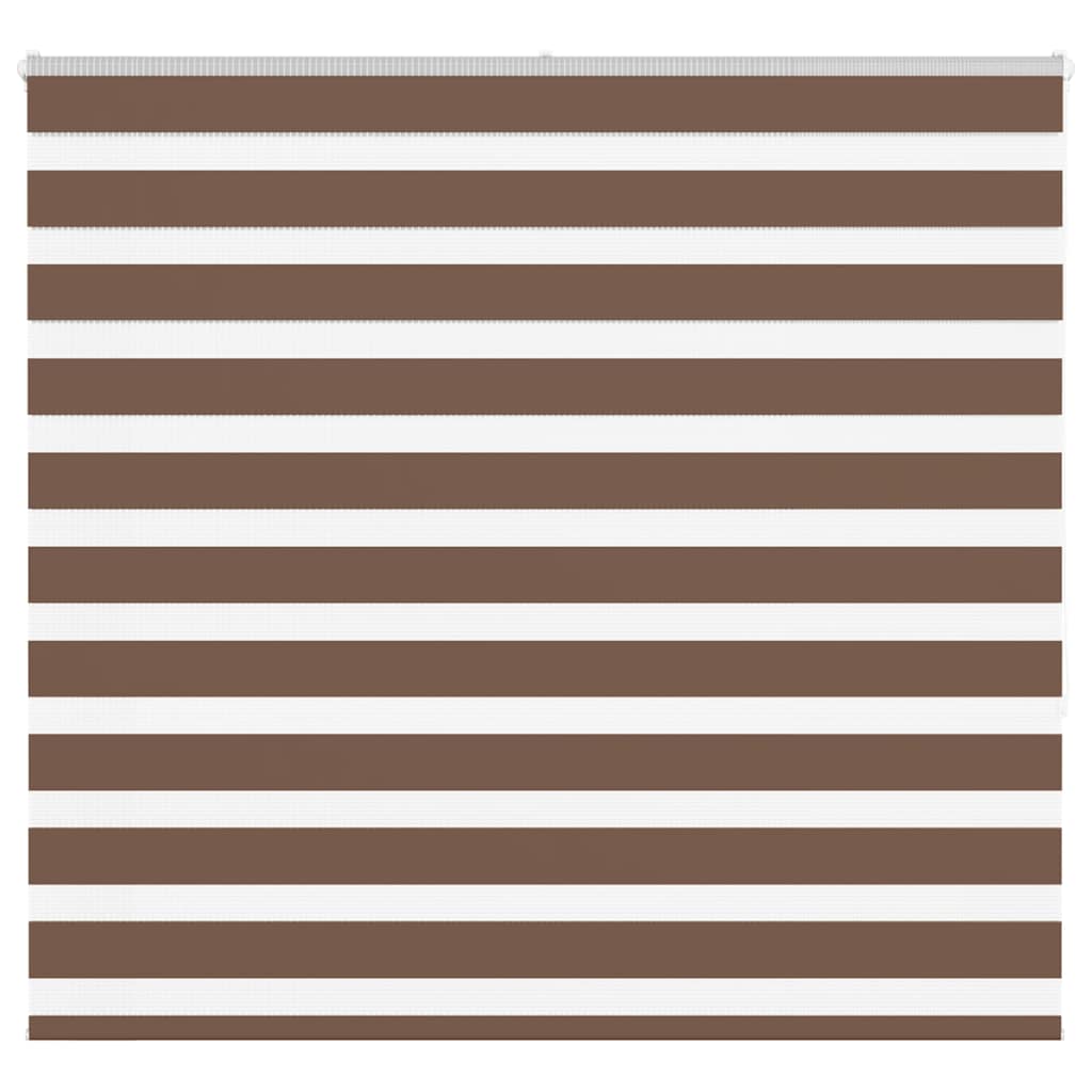 Zebra Blind Brown 165x150 cm Fabric Width 160.9 cm Polyester