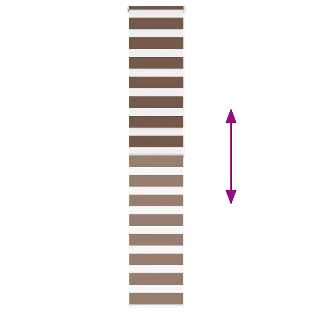 Zebra Blind Brown 45x200 cm Fabric Width 40.9 cm Polyester