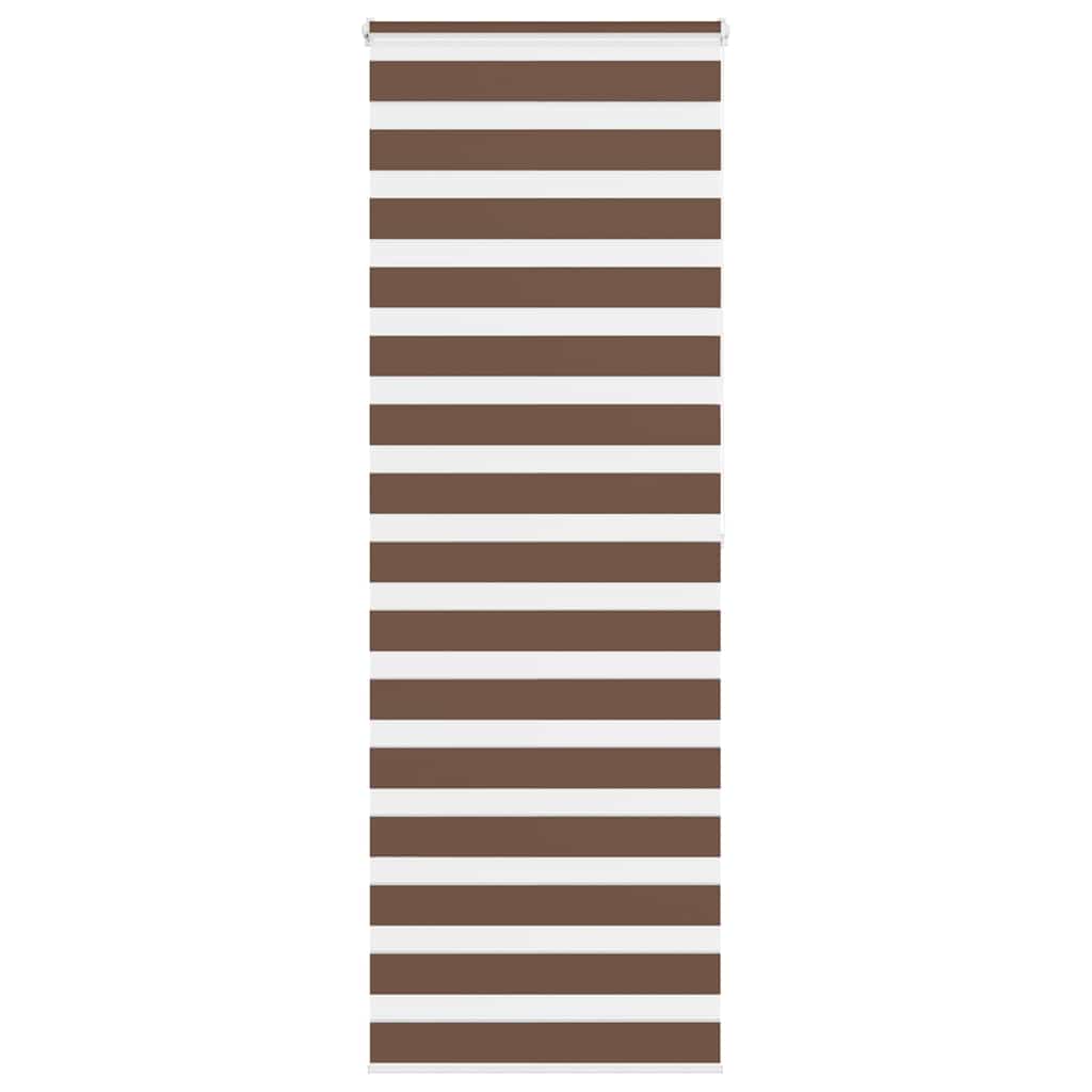 Zebra Blind Brown 80x200 cm Fabric Width 75.9 cm Polyester