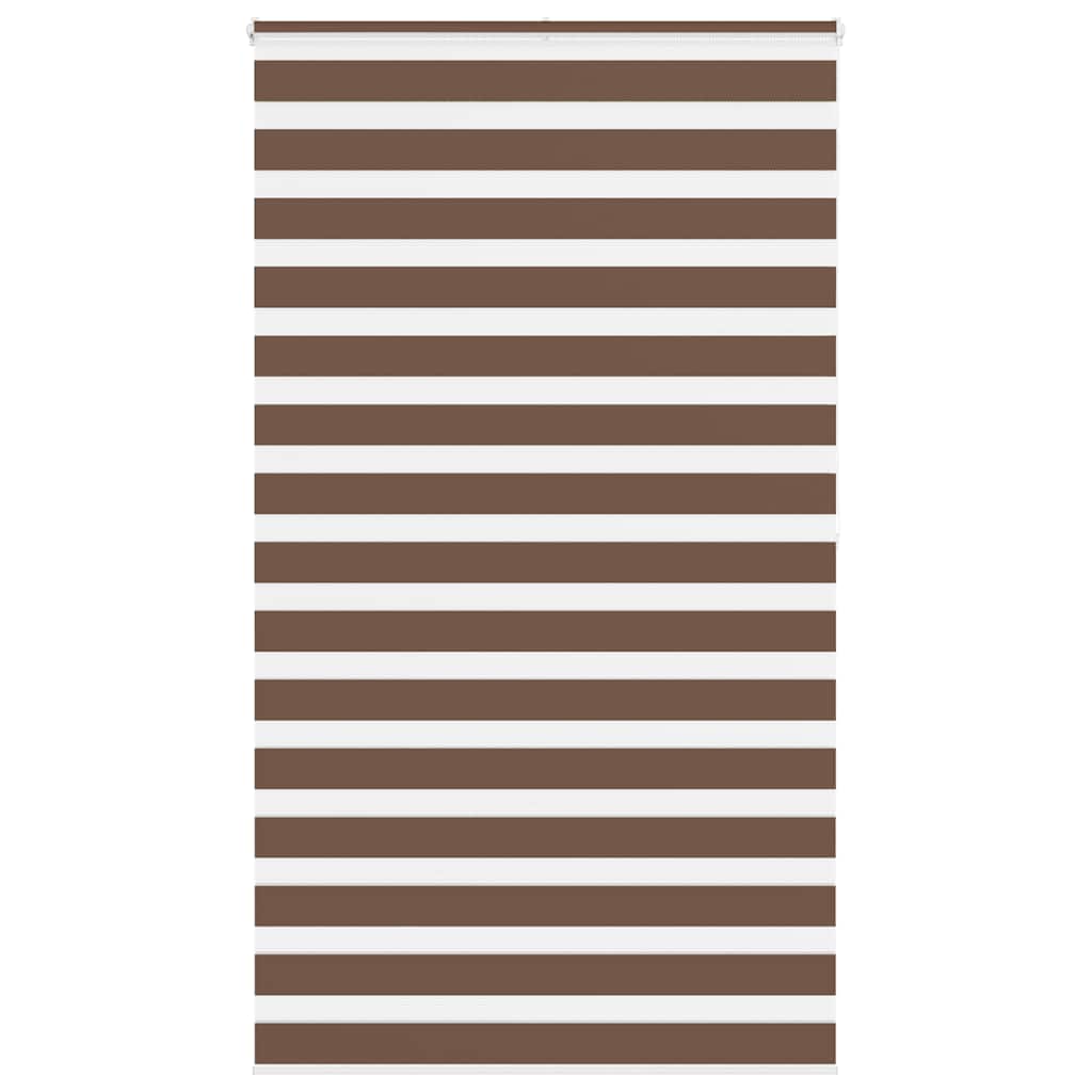 Zebra Blind Brown 125x200 cm Fabric Width 120.9 cm Polyester