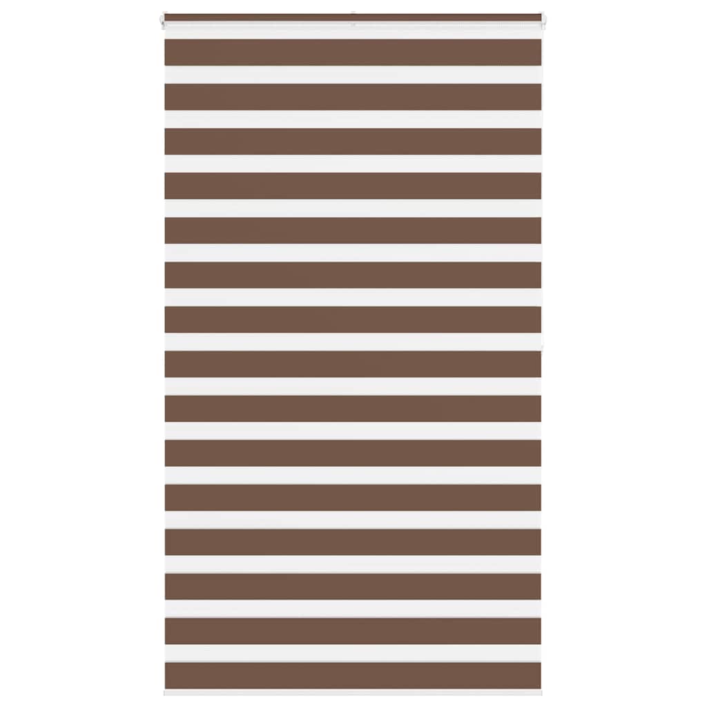 Zebra Blind Brown 135x200 cm Fabric Width 130.9 cm Polyester
