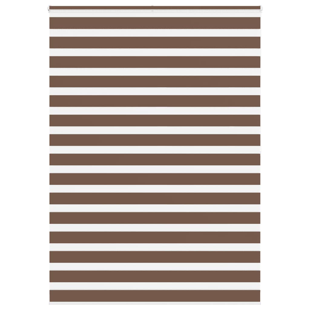 Zebra Blind Brown 155x200 cm Fabric Width 150.9 cm Polyester