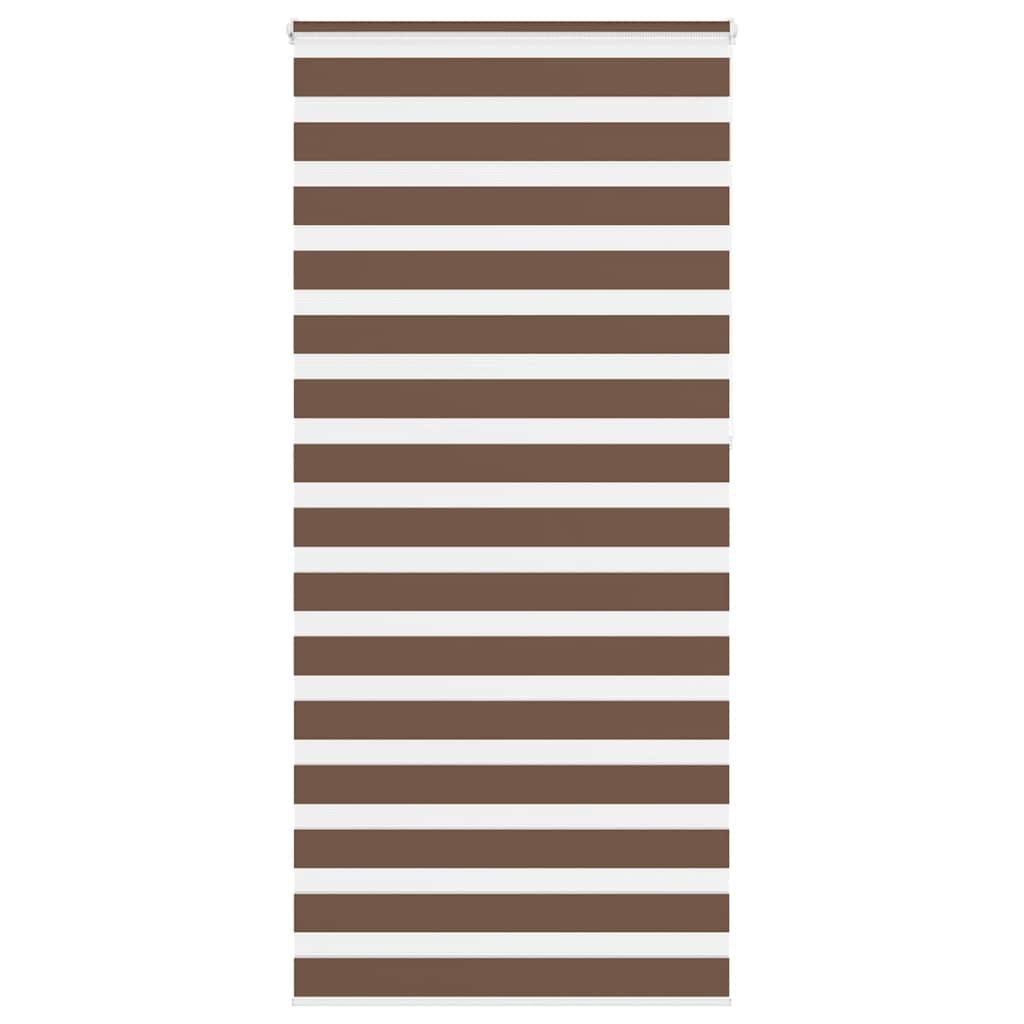 Zebra Blind Brown 95x230 cm Fabric Width 90.9 cm Polyester