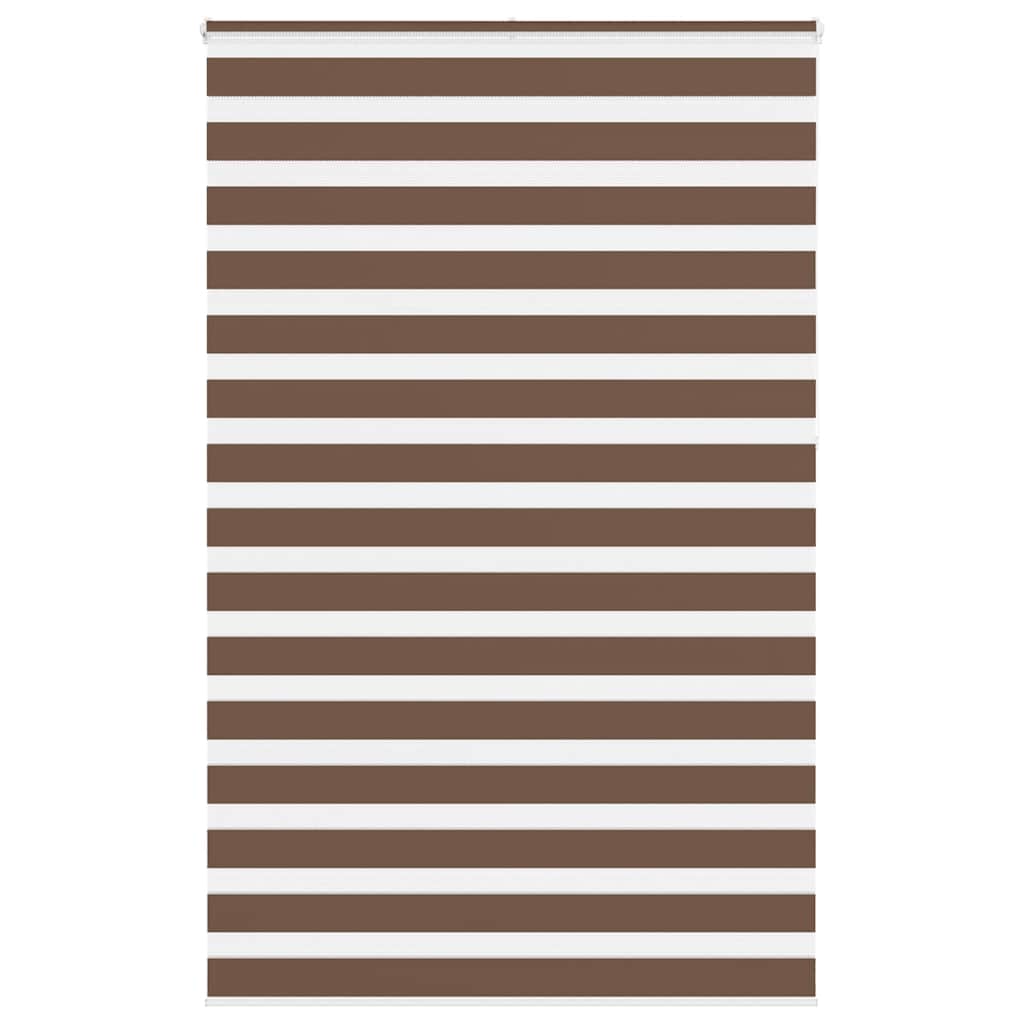 Zebra Blind Brown 145x230 cm Fabric Width 140.9 cm Polyester