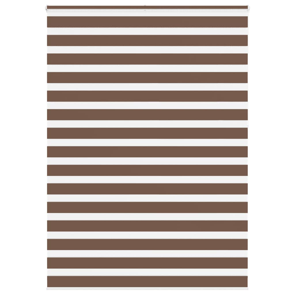 Zebra Blind Brown 165x230 cm Fabric Width 160.9 cm Polyester