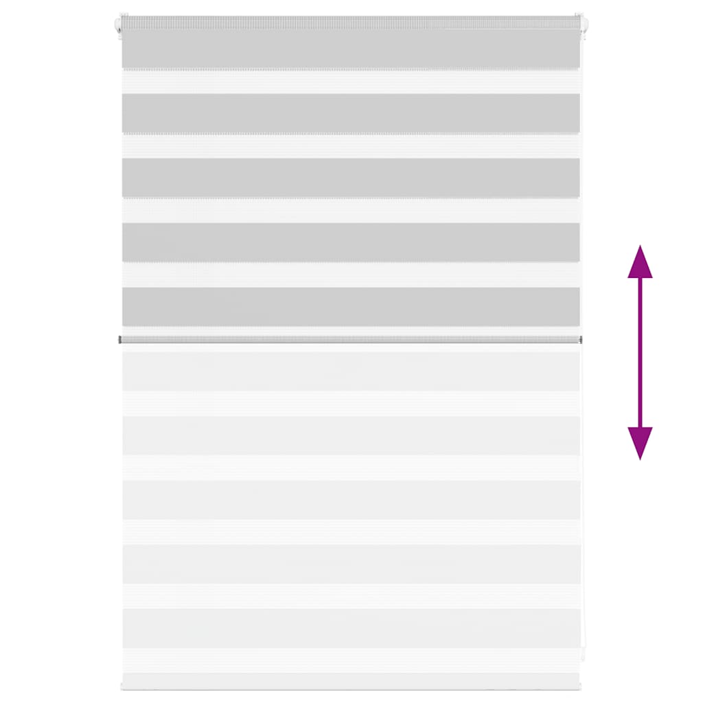 Zebra Blind Light Grey 105x100 cm Fabric Width 100.9 cm Polyester