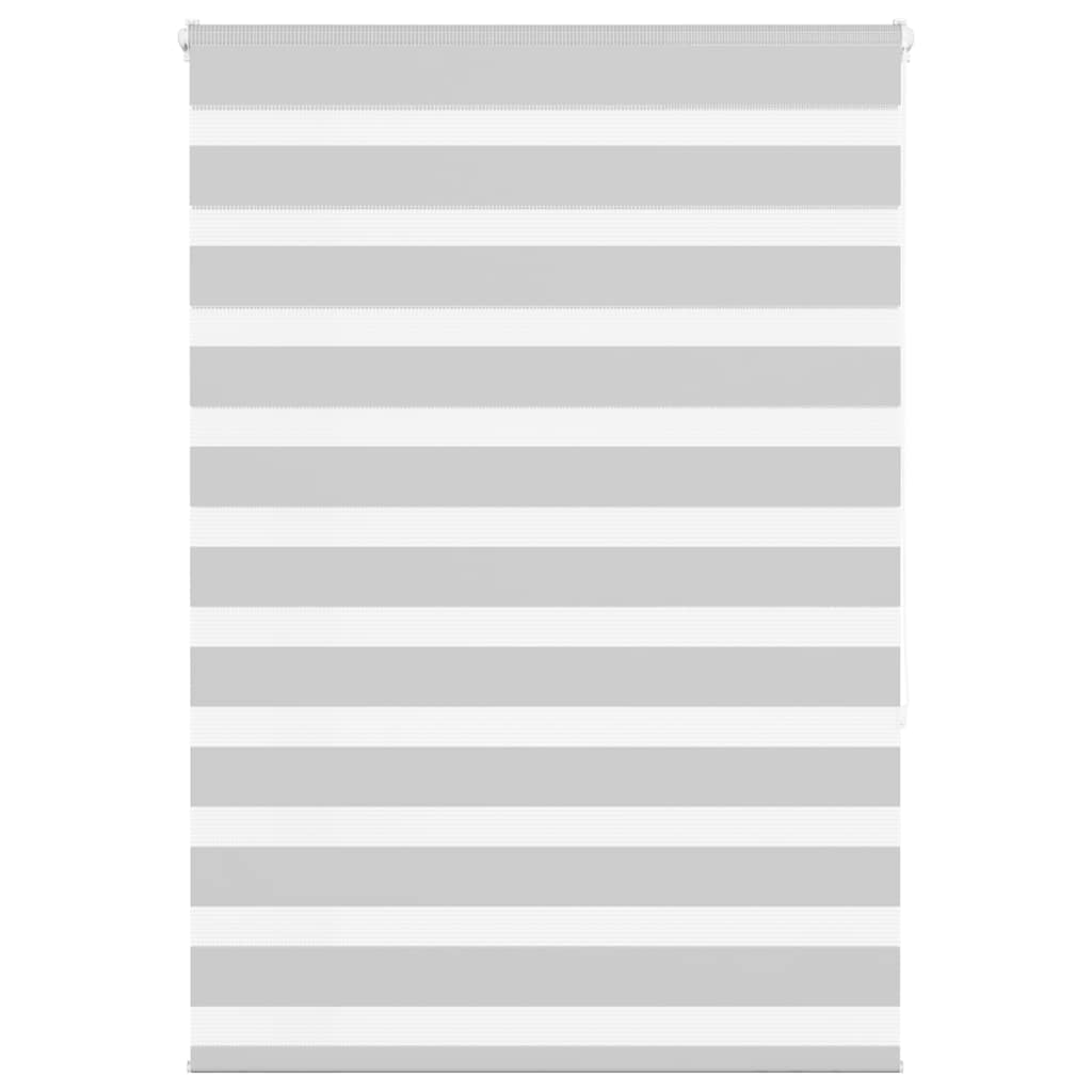 Zebra Blind Light Grey 100x150 cm Fabric Width 95.9 cm Polyester