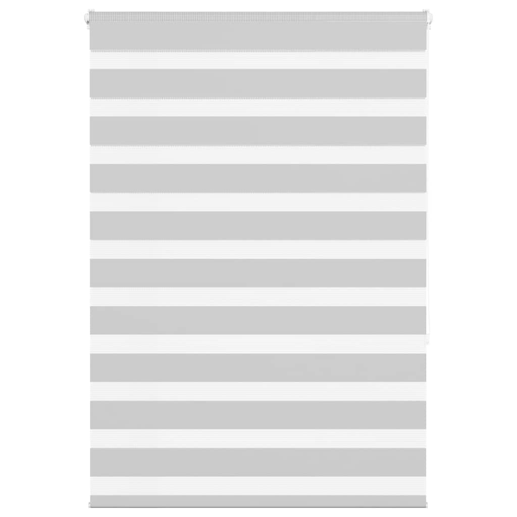 Zebra Blind Light Grey 110x150 cm Fabric Width 105.9 cm Polyester