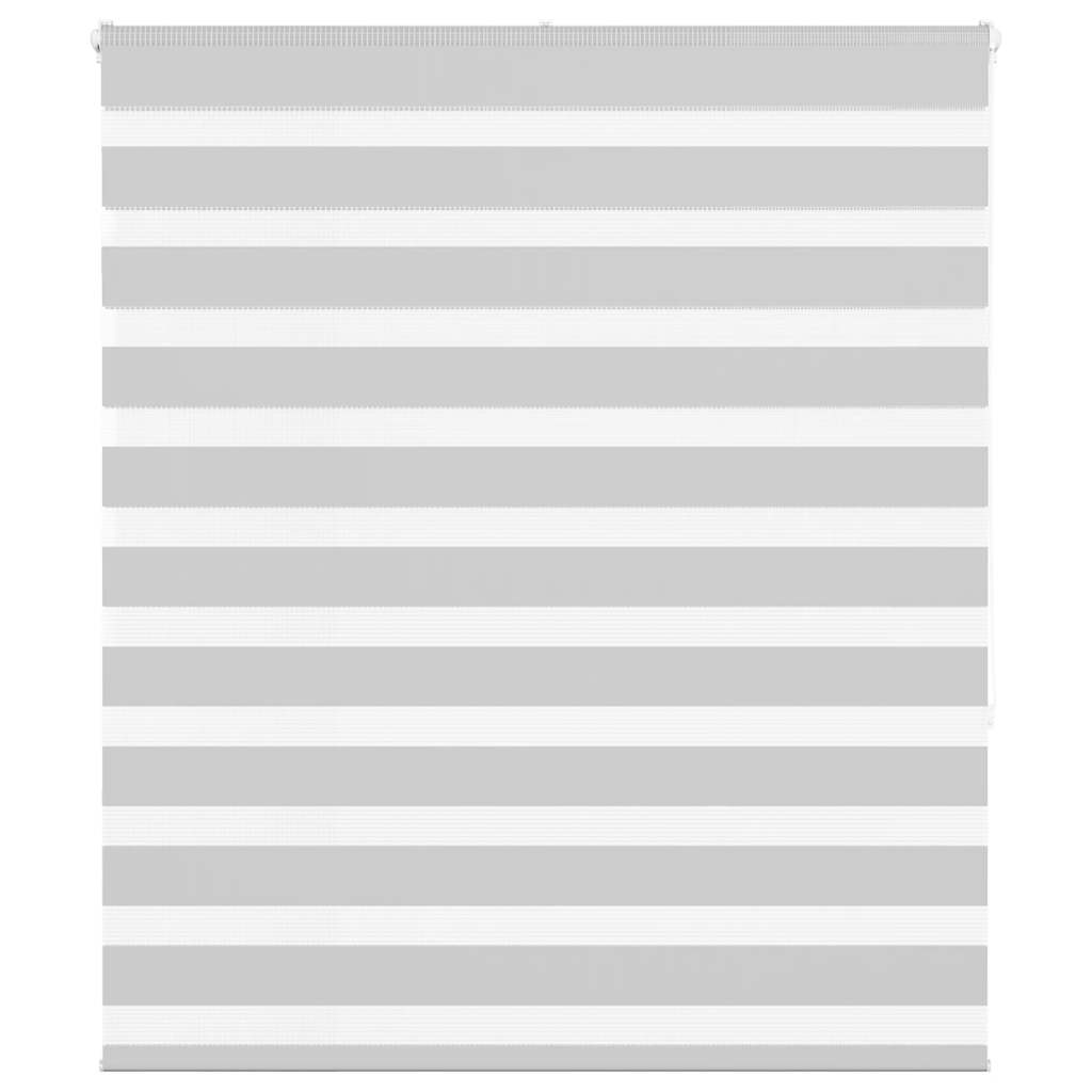 Zebra Blind Light Grey 130x150 cm Fabric Width 125.9 cm Polyester