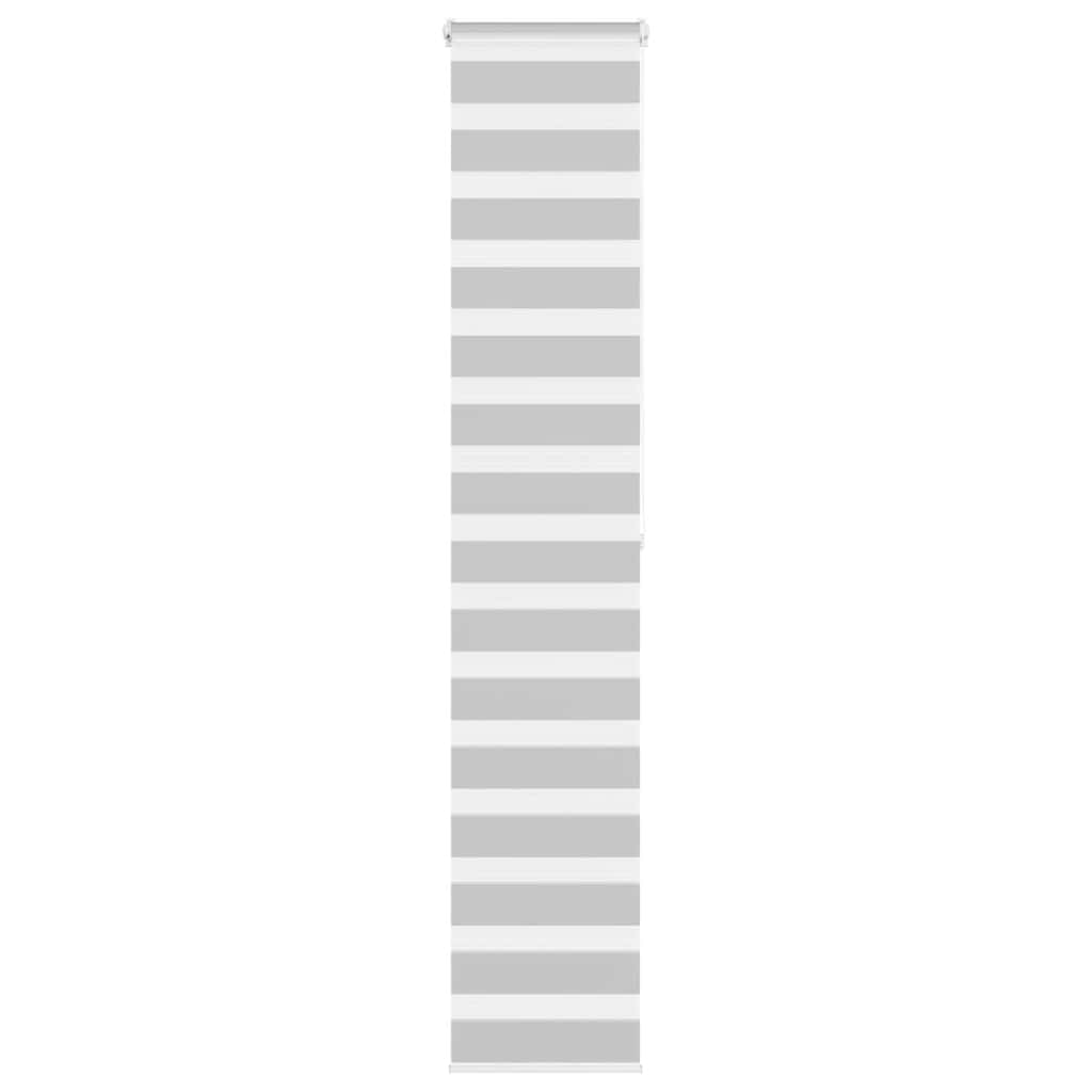 Zebra Blind Light Grey 50x200 cm Fabric Width 45.9 cm Polyester
