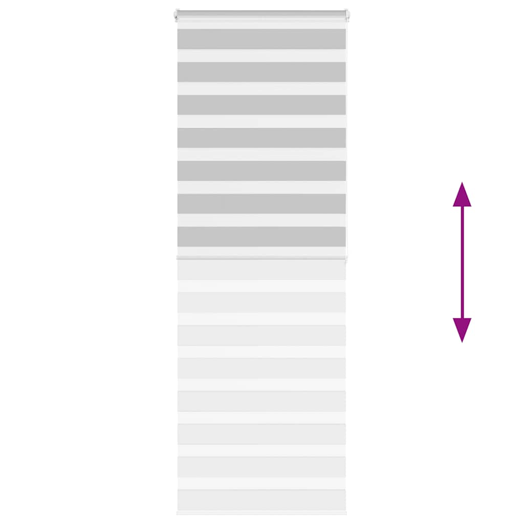 Zebra Blind Light Grey 70x200 cm Fabric Width 65.9 cm Polyester