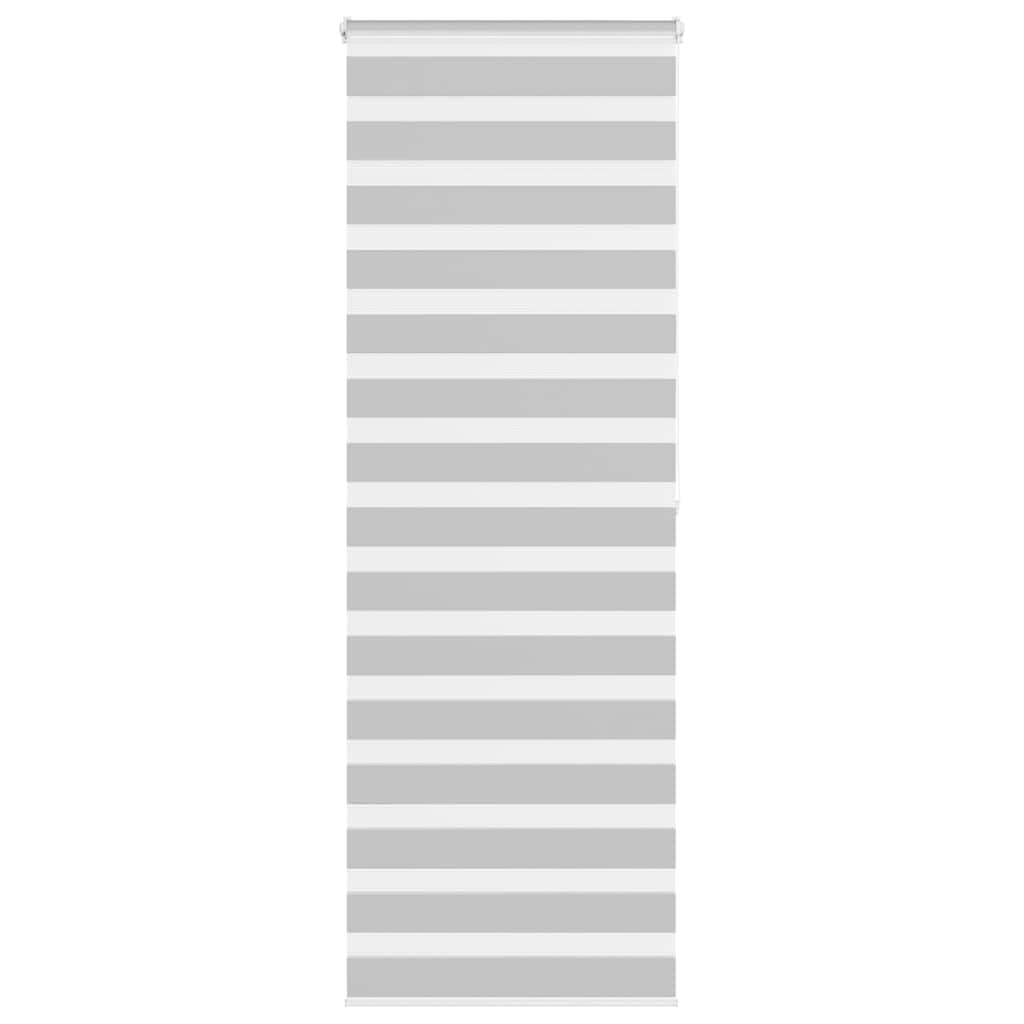 Zebra Blind Light Grey 85x200 cm Fabric Width 80.9 cm Polyester