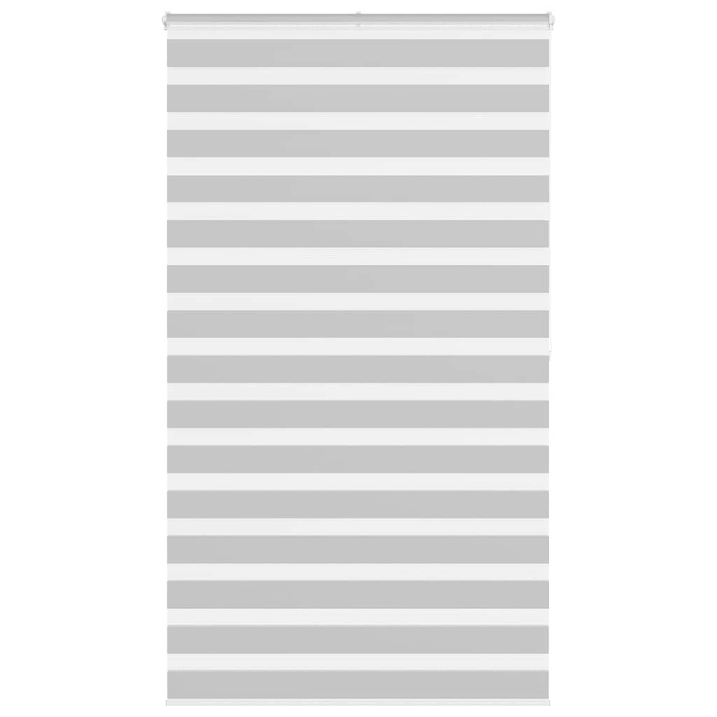 Zebra Blind Light Grey 130x200 cm Fabric Width 125.9 cm Polyester