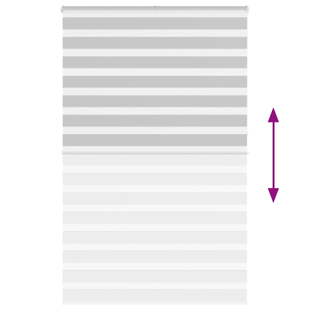 Zebra Blind Light Grey 140x230 cm Fabric Width 135.9 cm Polyester