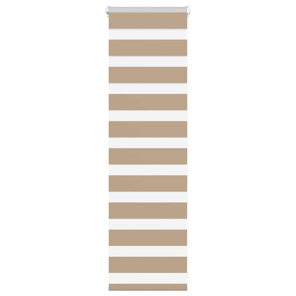 Zebra Blind Sand Brown 45x100 cm Fabric Width 40.9 cm Polyester