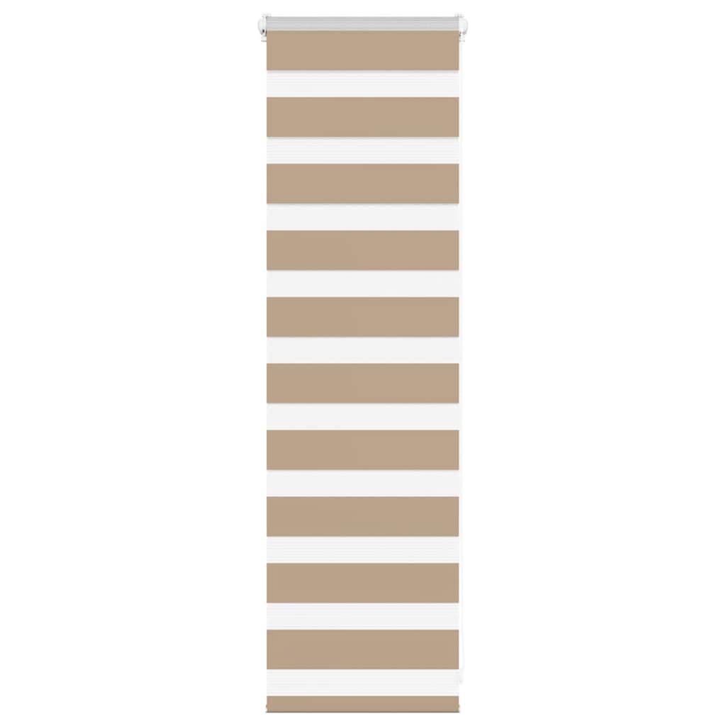 Zebra Blind Sand Brown 50x100 cm Fabric Width 45.9 cm Polyester