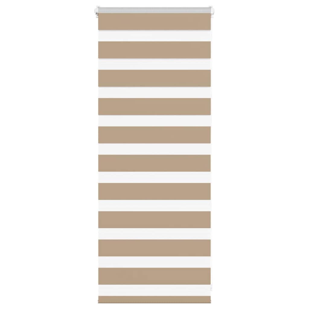 Zebra Blind Sand Brown 60x100 cm Fabric Width 55.9 cm Polyester
