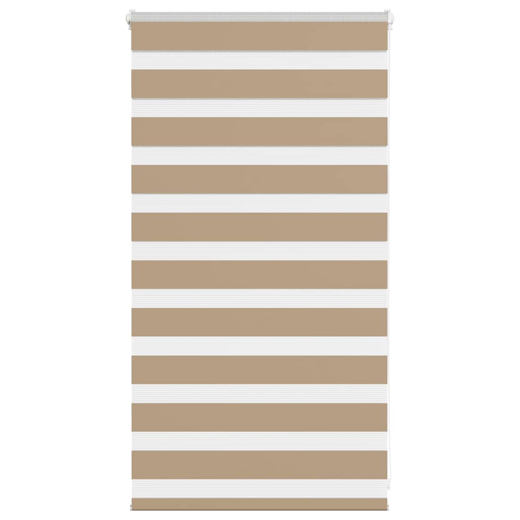 Zebra Blind Sand Brown 80x100 cm Fabric Width 75.9 cm Polyester
