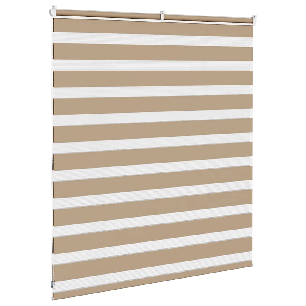 Zebra Blind Sand Brown 135x100 cm Fabric Width 130.9 cm Polyester