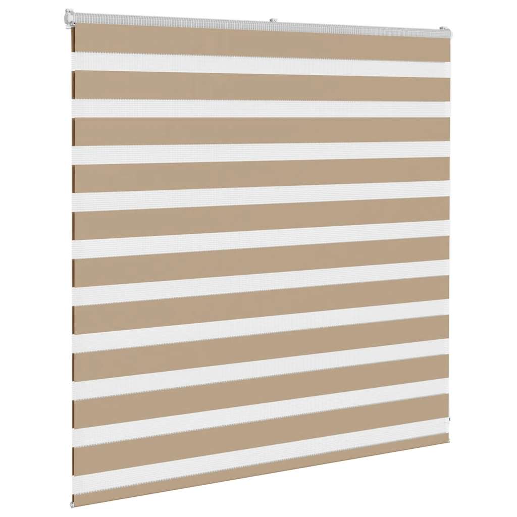 Zebra Blind Sand Brown 140x100 cm Fabric Width 135.9 cm Polyester