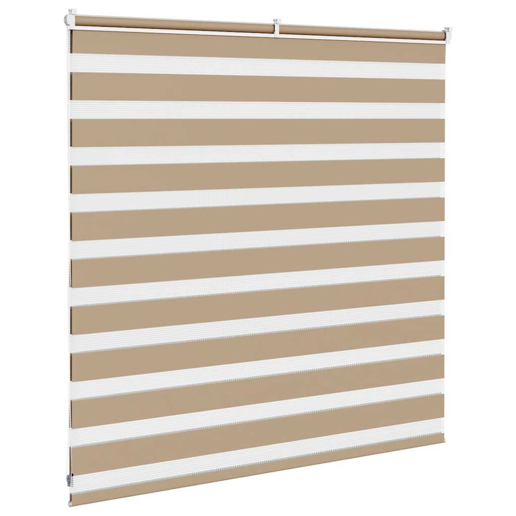 Zebra Blind Sand Brown 140x100 cm Fabric Width 135.9 cm Polyester