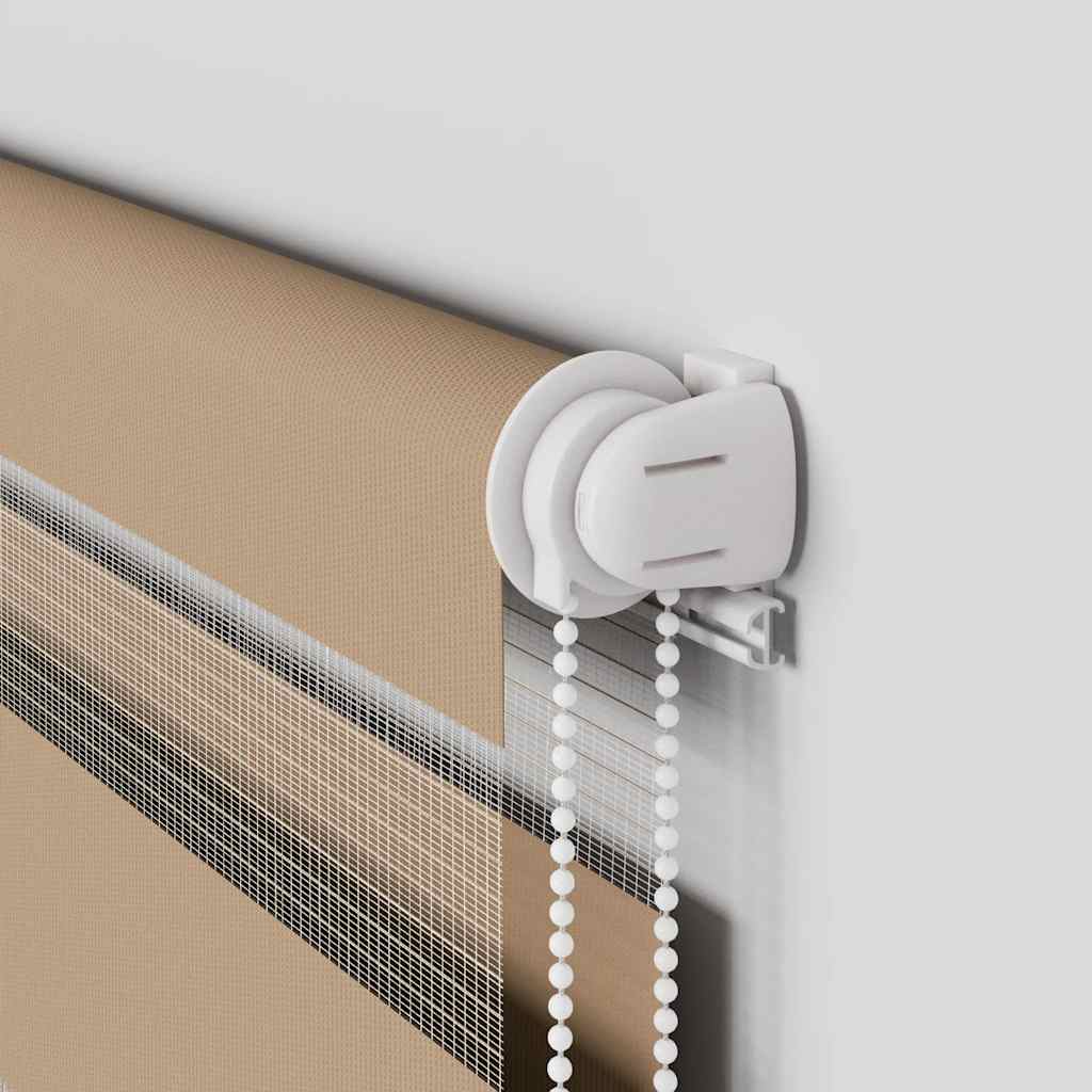 Zebra Blind Sand Brown 140x100 cm Fabric Width 135.9 cm Polyester