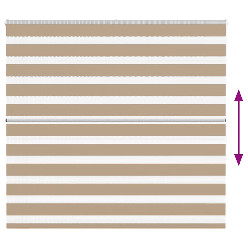 Zebra Blind Sand Brown 160x150 cm Fabric Width 155.9 cm Polyester