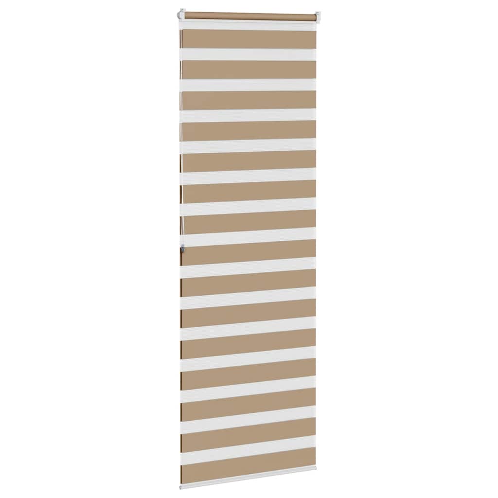 Zebra Blind Sand Brown 70x200 cm Fabric Width 65.9 cm Polyester