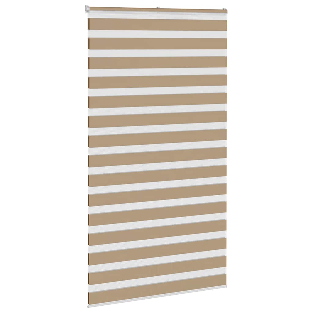 Zebra Blind Sand Brown 130x200 cm Fabric Width 125.9 cm Polyester