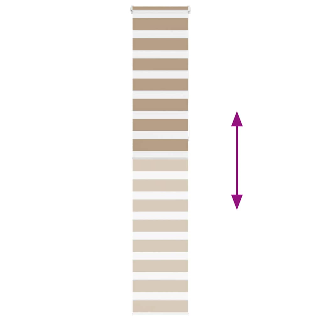 Zebra Blind Sand Brown 45x230 cm Fabric Width 40.9 cm Polyester