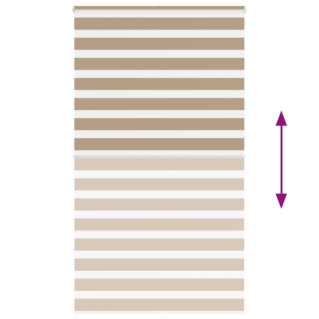 Zebra Blind Sand Brown 135x230 cm Fabric Width 130.9 cm Polyester