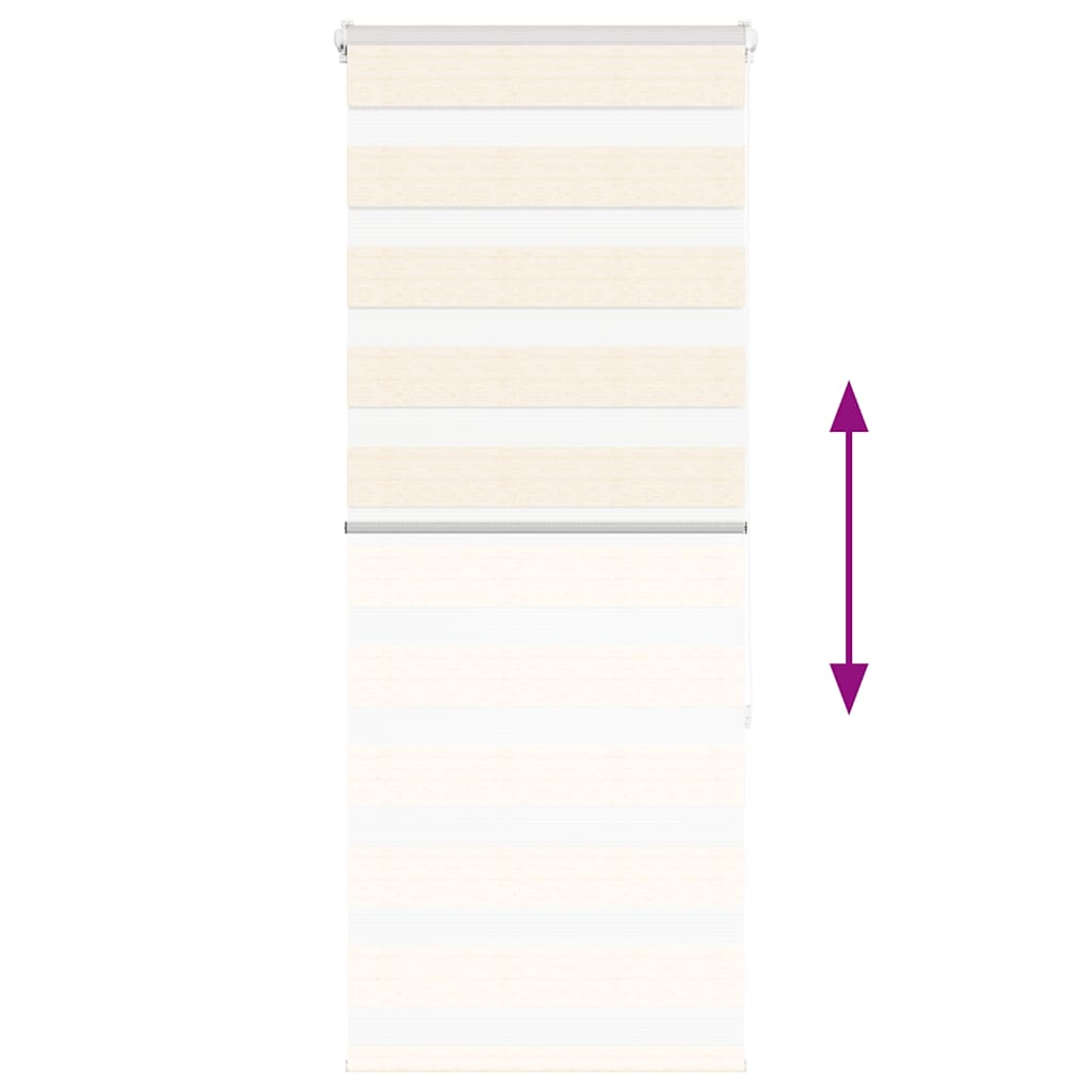 Zebra Blind Marble Beige 65x150 cm Fabric Width 60.9 cm Polyester