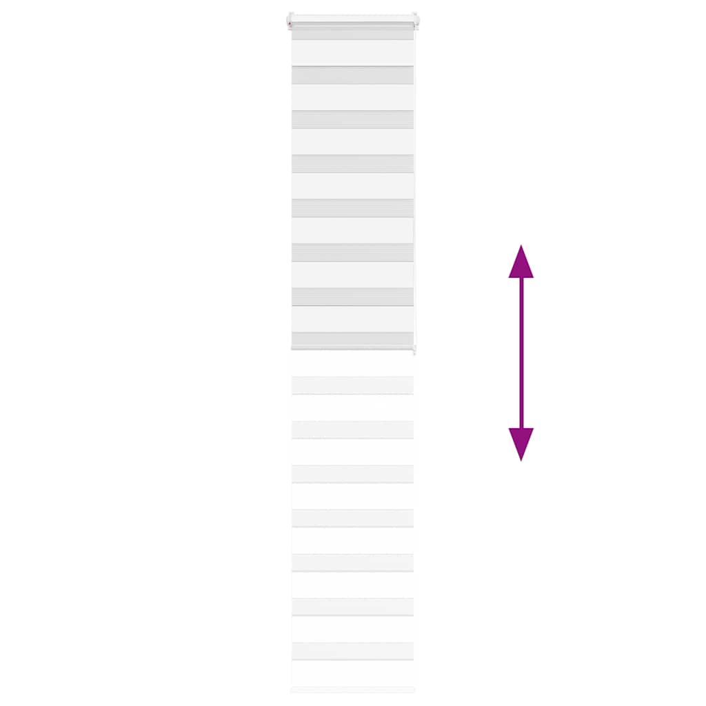 Zebra Blind White 45x200 cm Fabric Width 40.9 cm Polyester