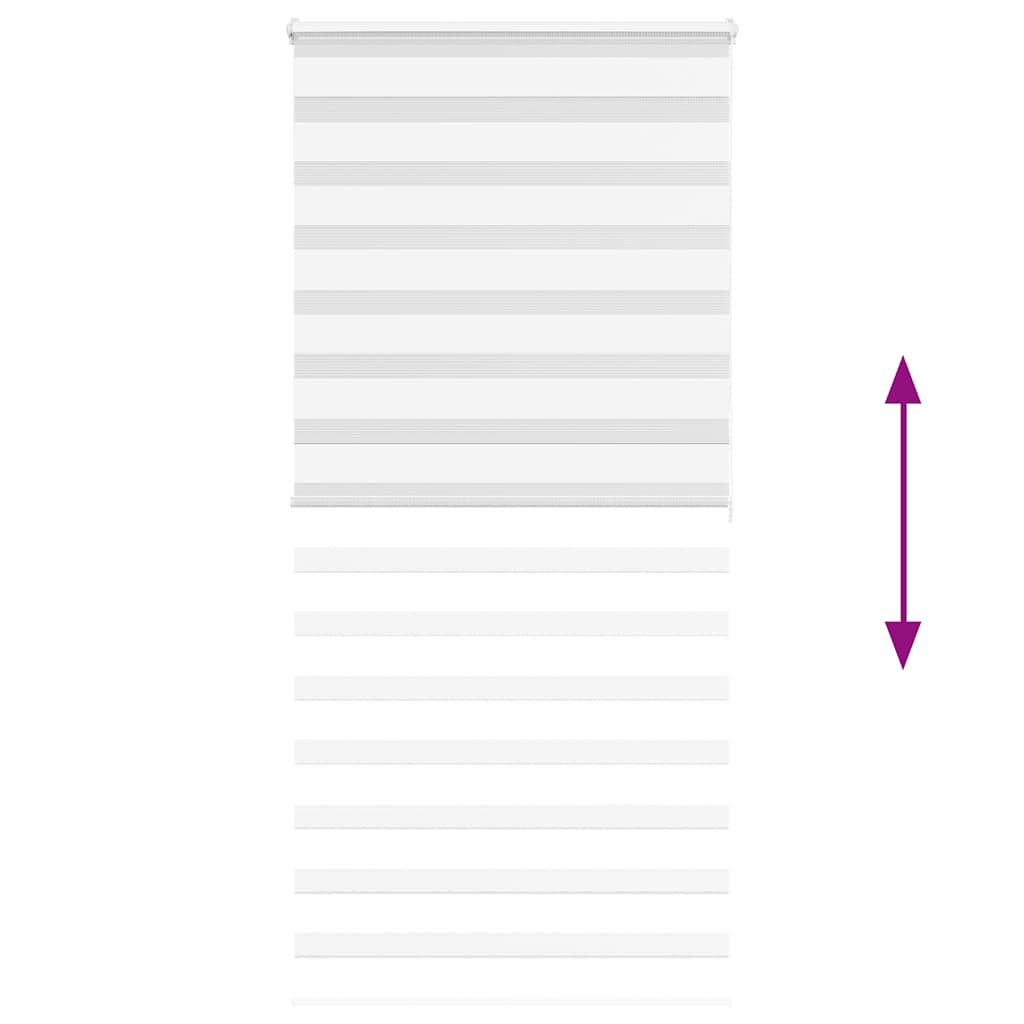 Zebra Blind White 95x200 cm Fabric Width 90.9 cm Polyester