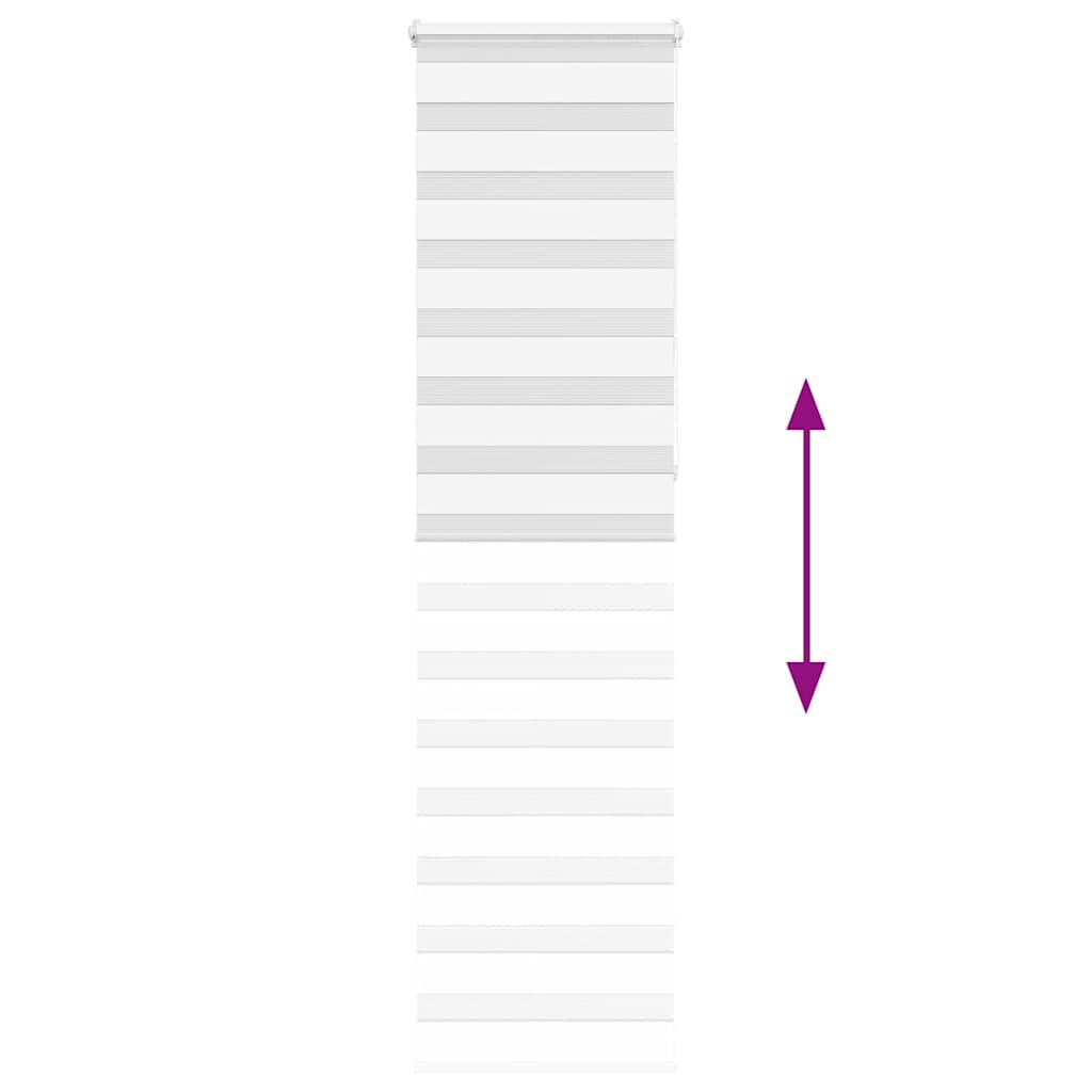 Zebra Blind White 65x230 cm Fabric Width 60.9 cm Polyester