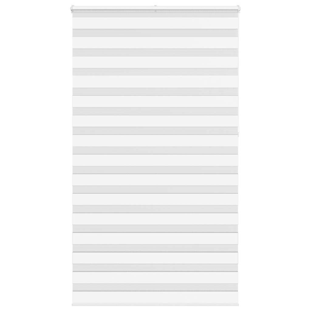 Zebra Blind White 130x230 cm Fabric Width 125.9 cm Polyester