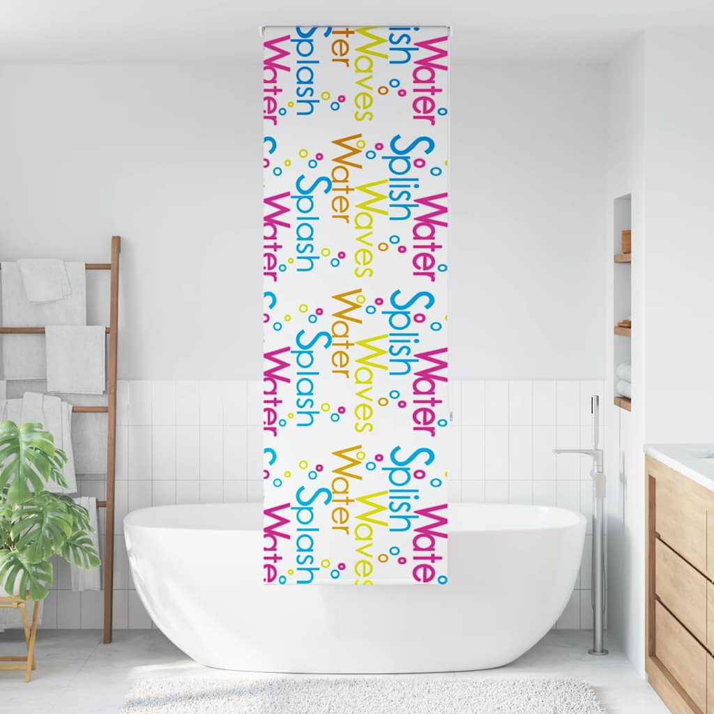 Shower Roller Blind 80x240 cm Fabric Width 76 cm
