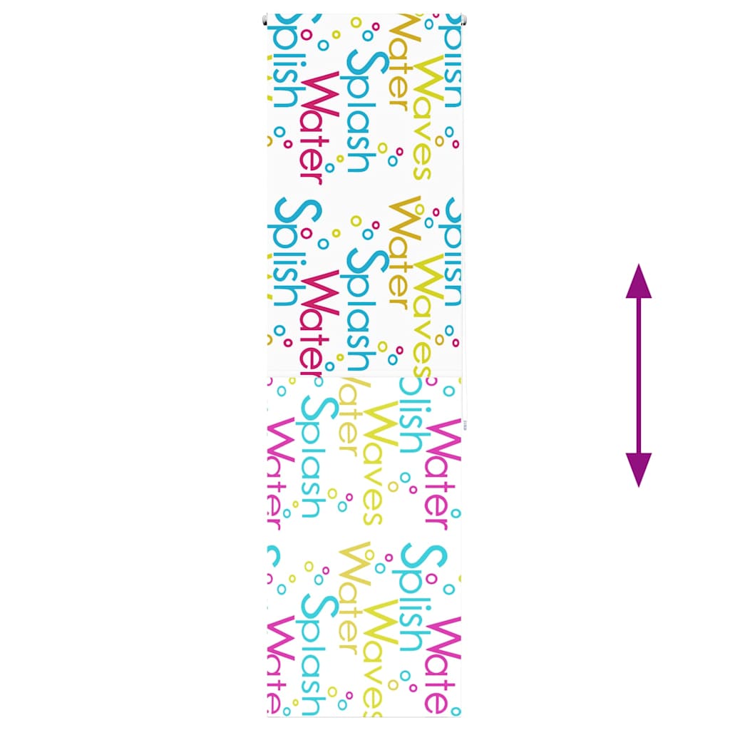 Shower Roller Blind 80x240 cm Fabric Width 76 cm