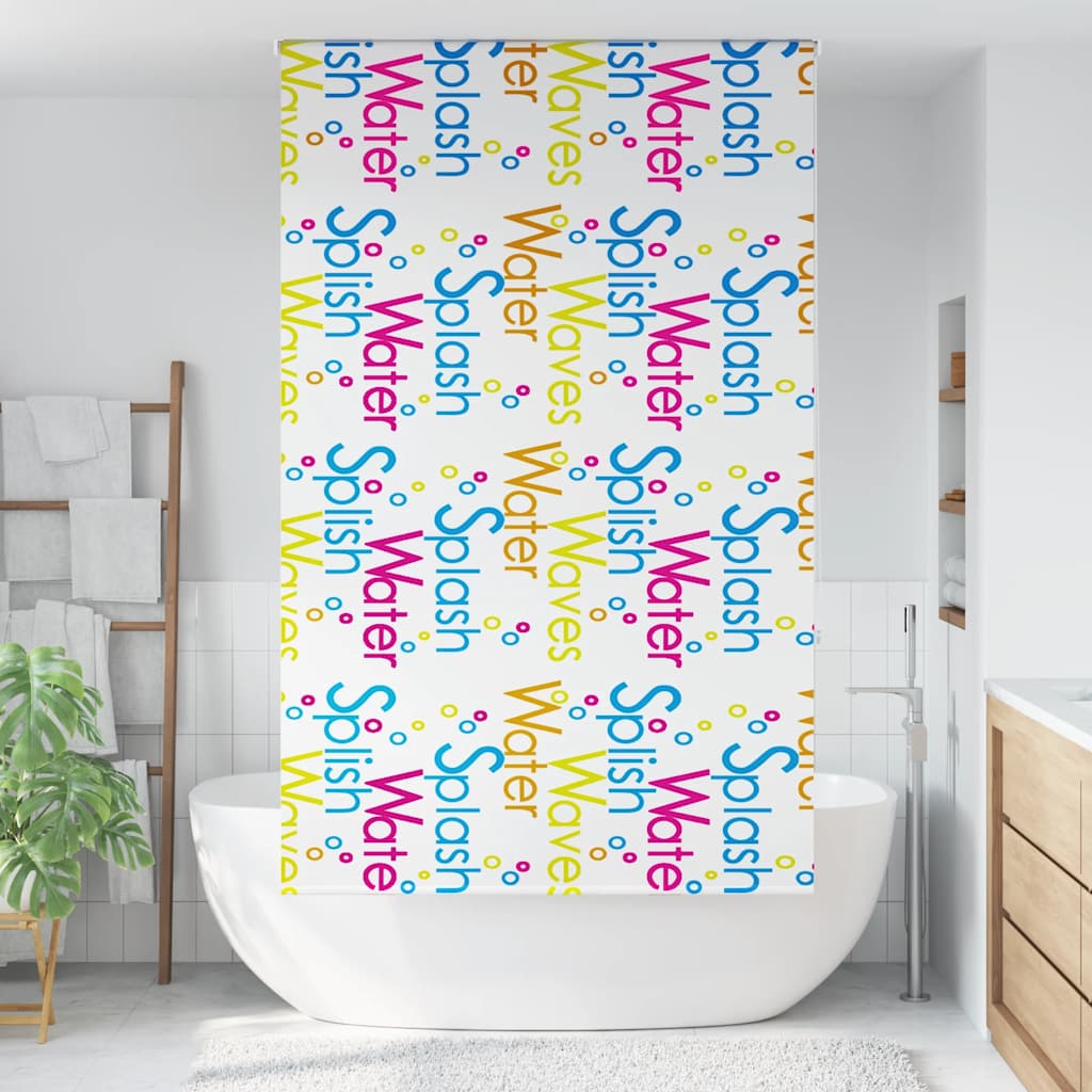 Shower Roller Blind 130x240 cm Fabric Width 126 cm