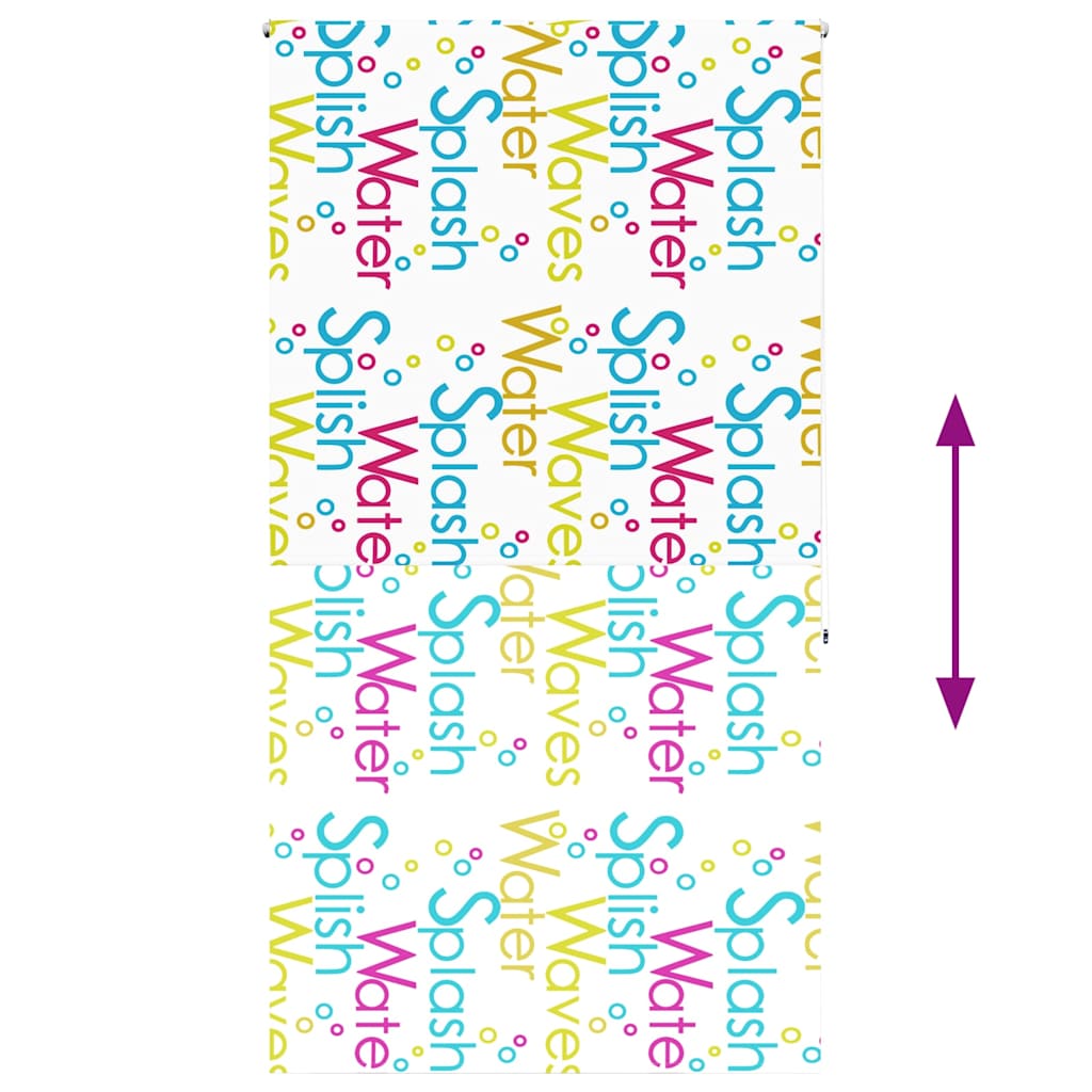 Shower Roller Blind 130x240 cm Fabric Width 126 cm