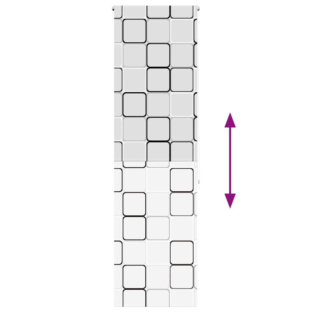 Shower Roller Blind 70x240 cm Fabric Width 66 cm