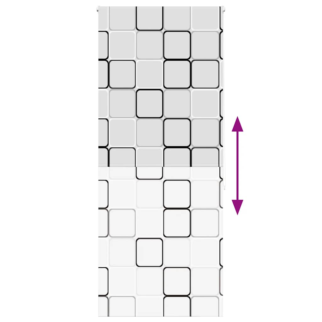 Shower Roller Blind 110x240 cm Fabric Width 106 cm