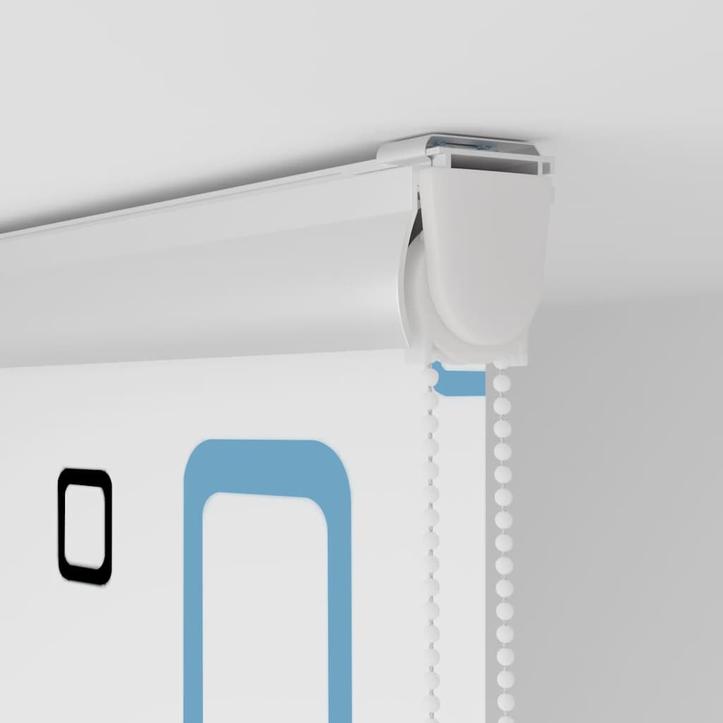 Shower Roller Blind with Cassette 90x240 cm Fabric Width 86 cm