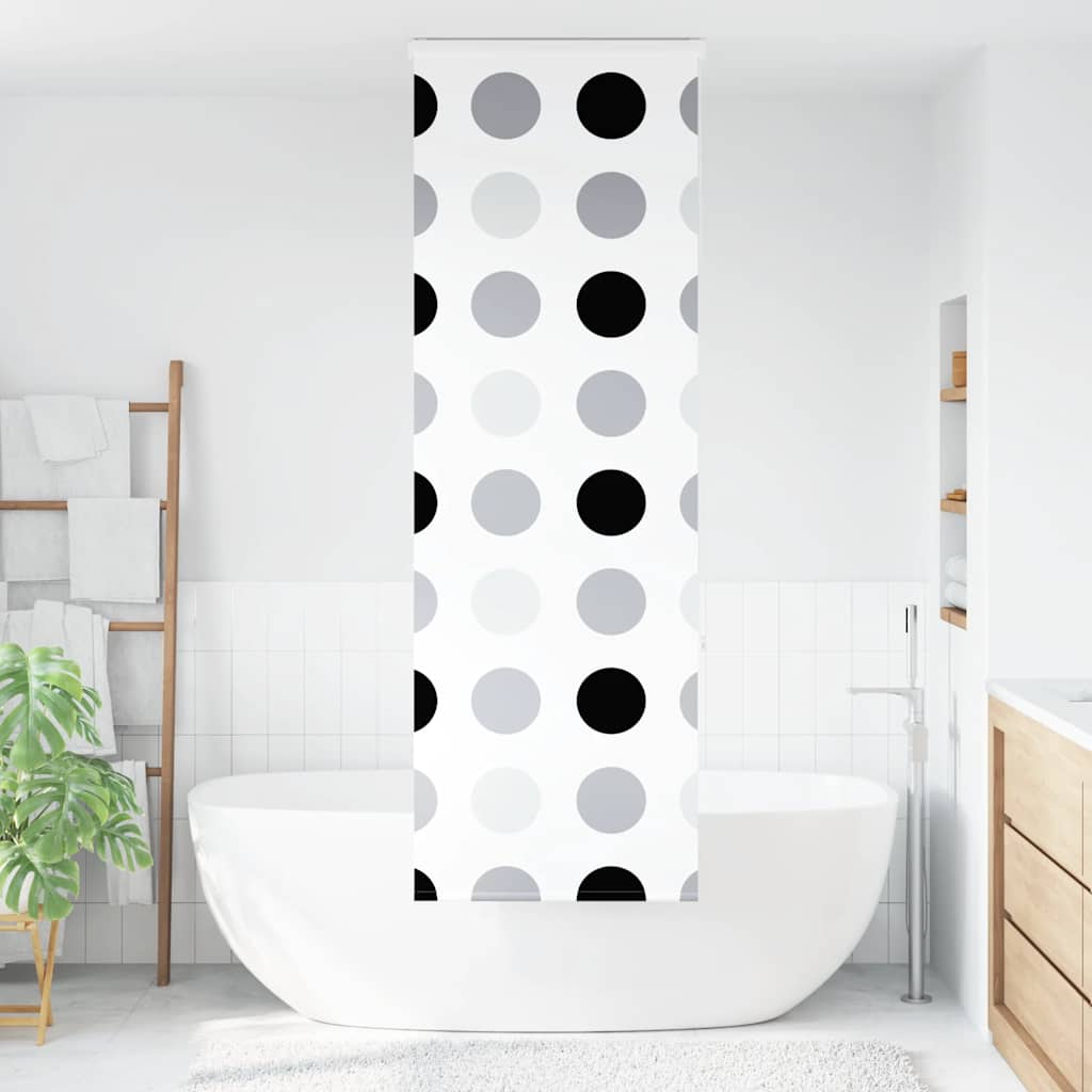 Shower Roller Blind with Cassette 80x240 cm Fabric Width 76 cm