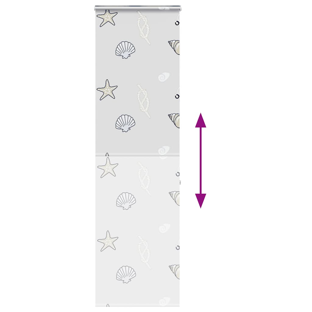 Shower Roller Blind with Cassette 60x240 cm Fabric Width 56 cm