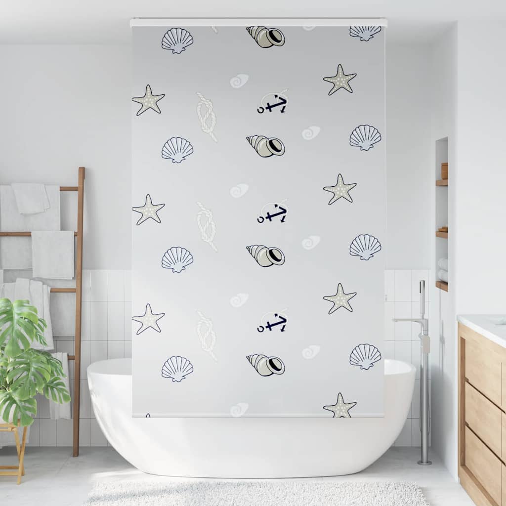 Shower Roller Blind with Cassette 130x240 cm Fabric Width 126 cm